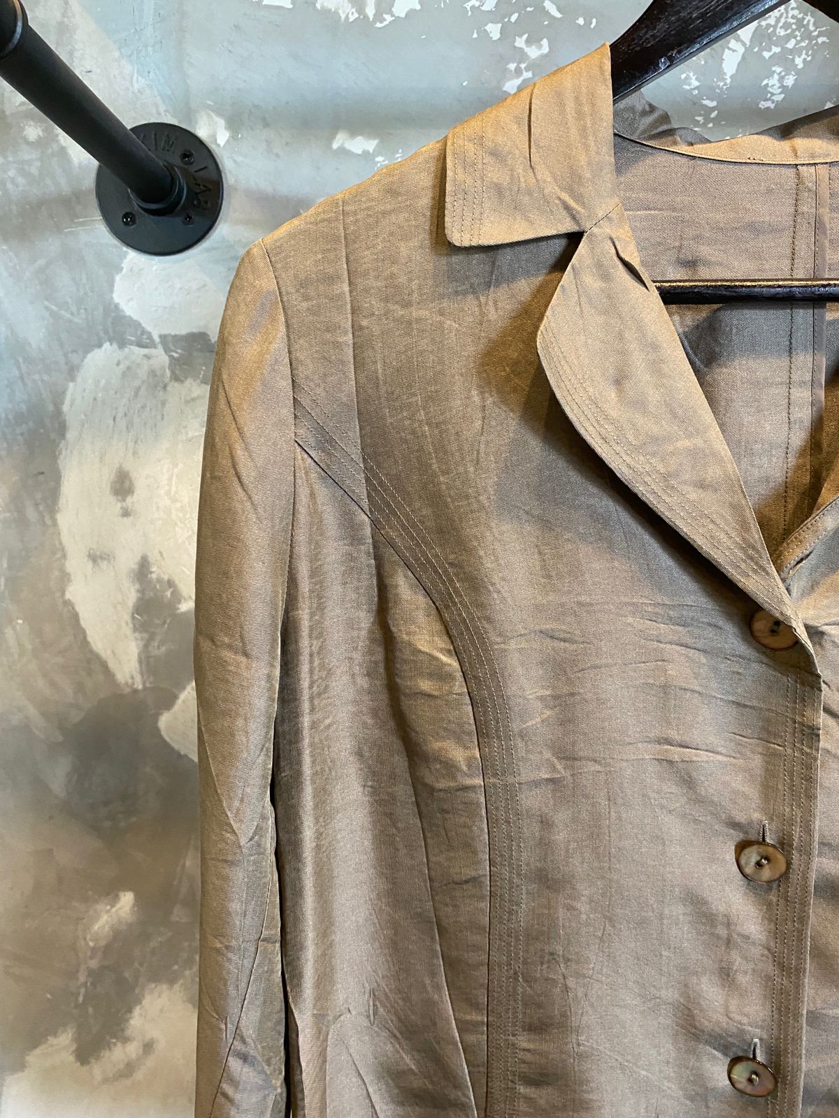 Silk button up blouse