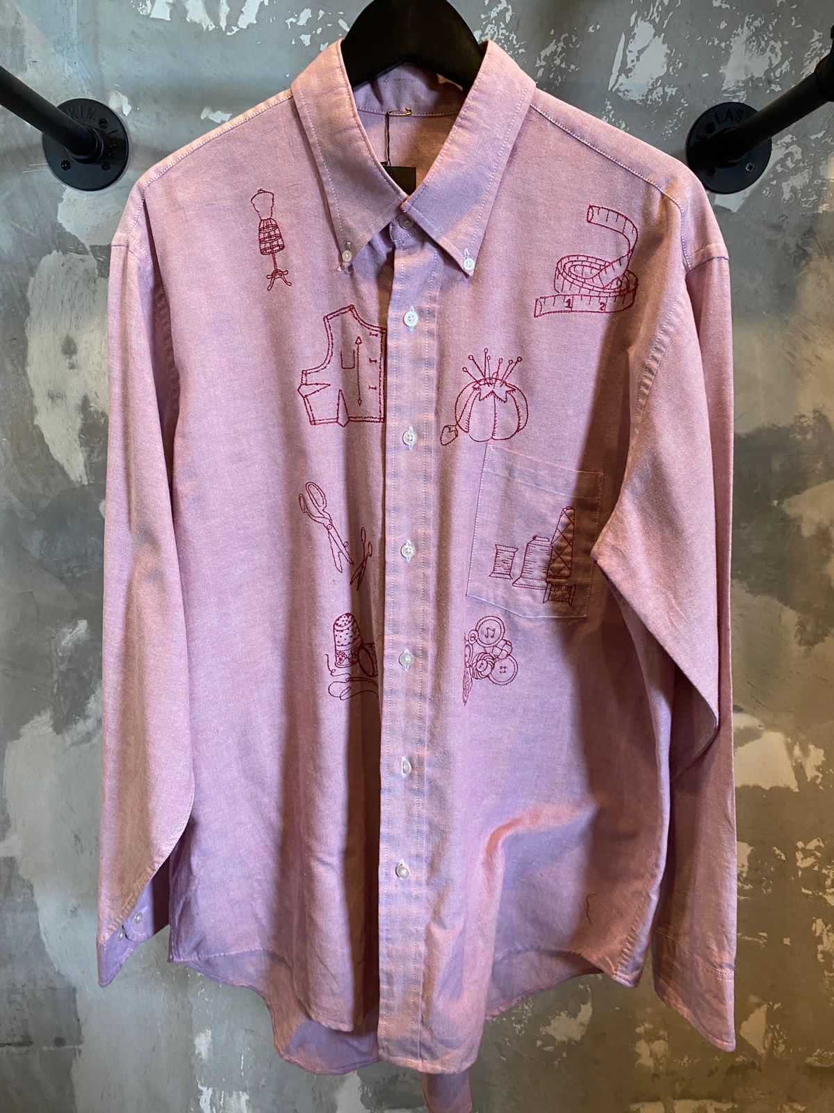 Button up Shit Embroidered