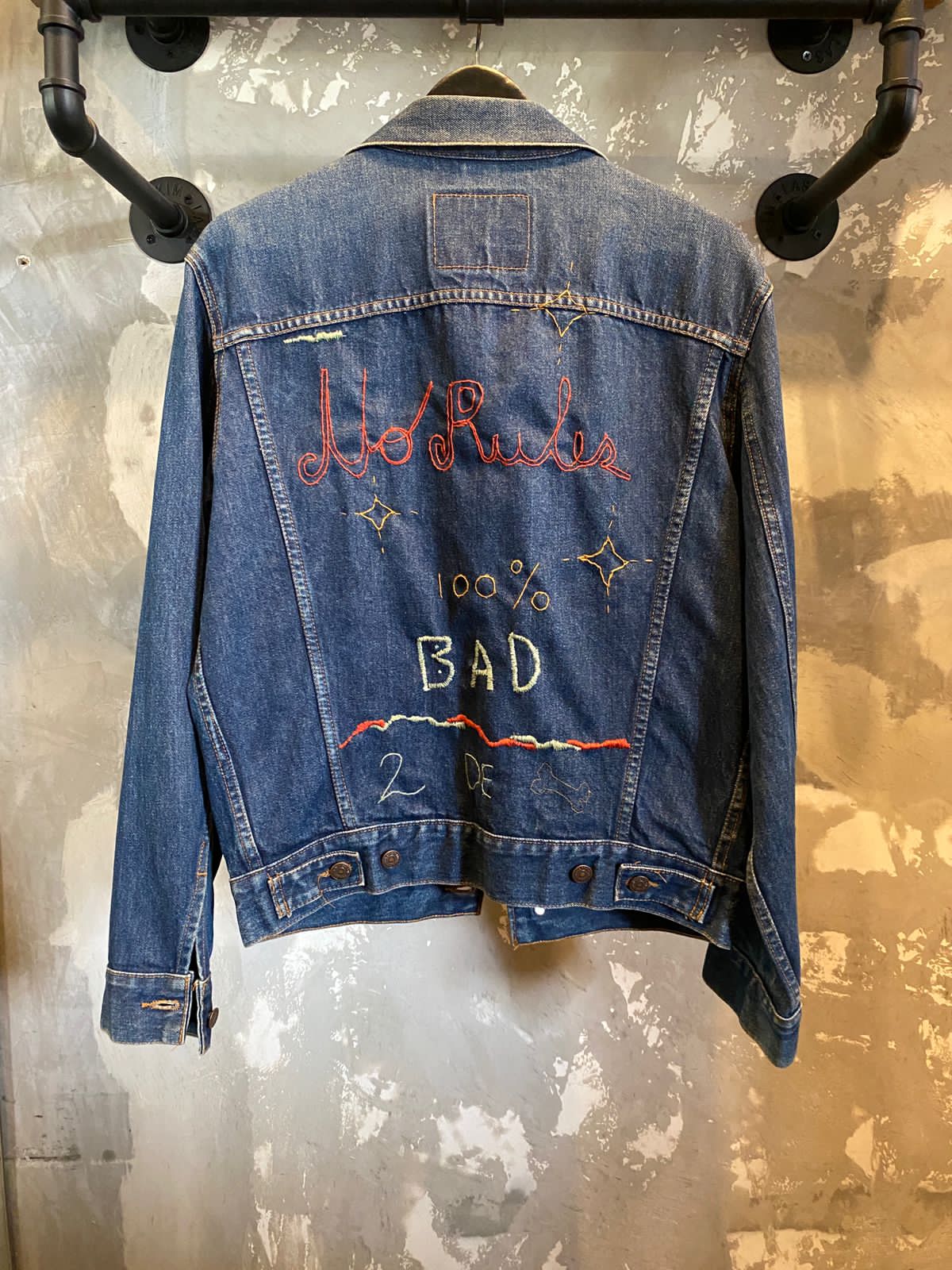 Embroidered Original 70s Levis denim Jacket