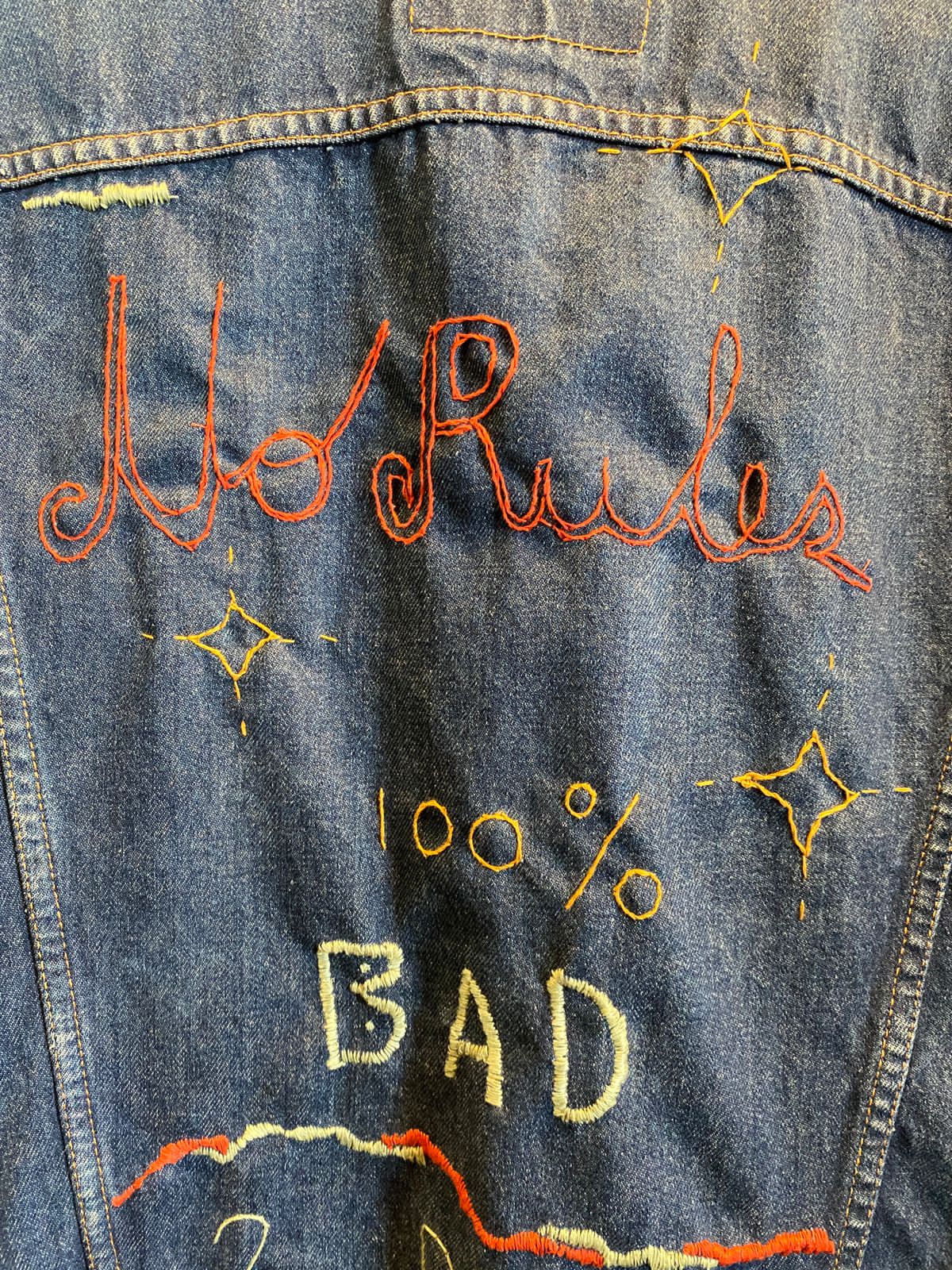Embroidered Original 70s Levis denim Jacket
