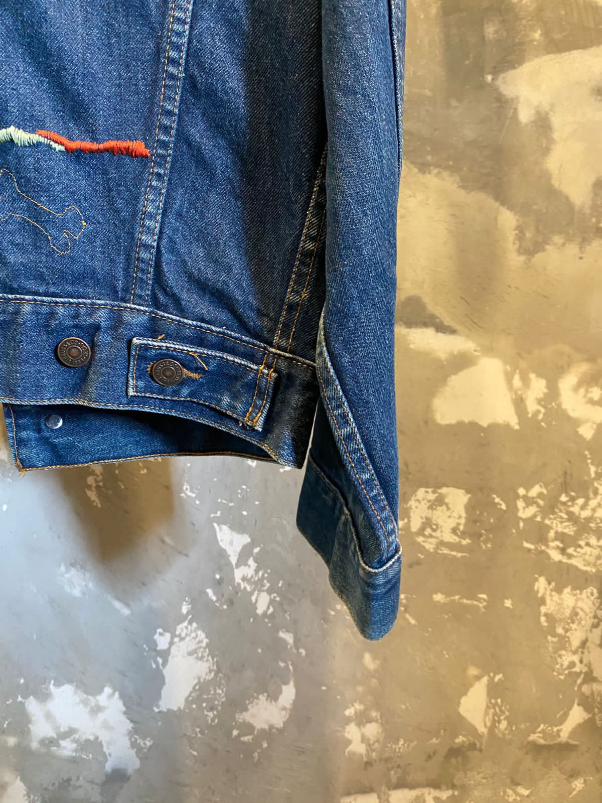Embroidered Original 70s Levis denim Jacket