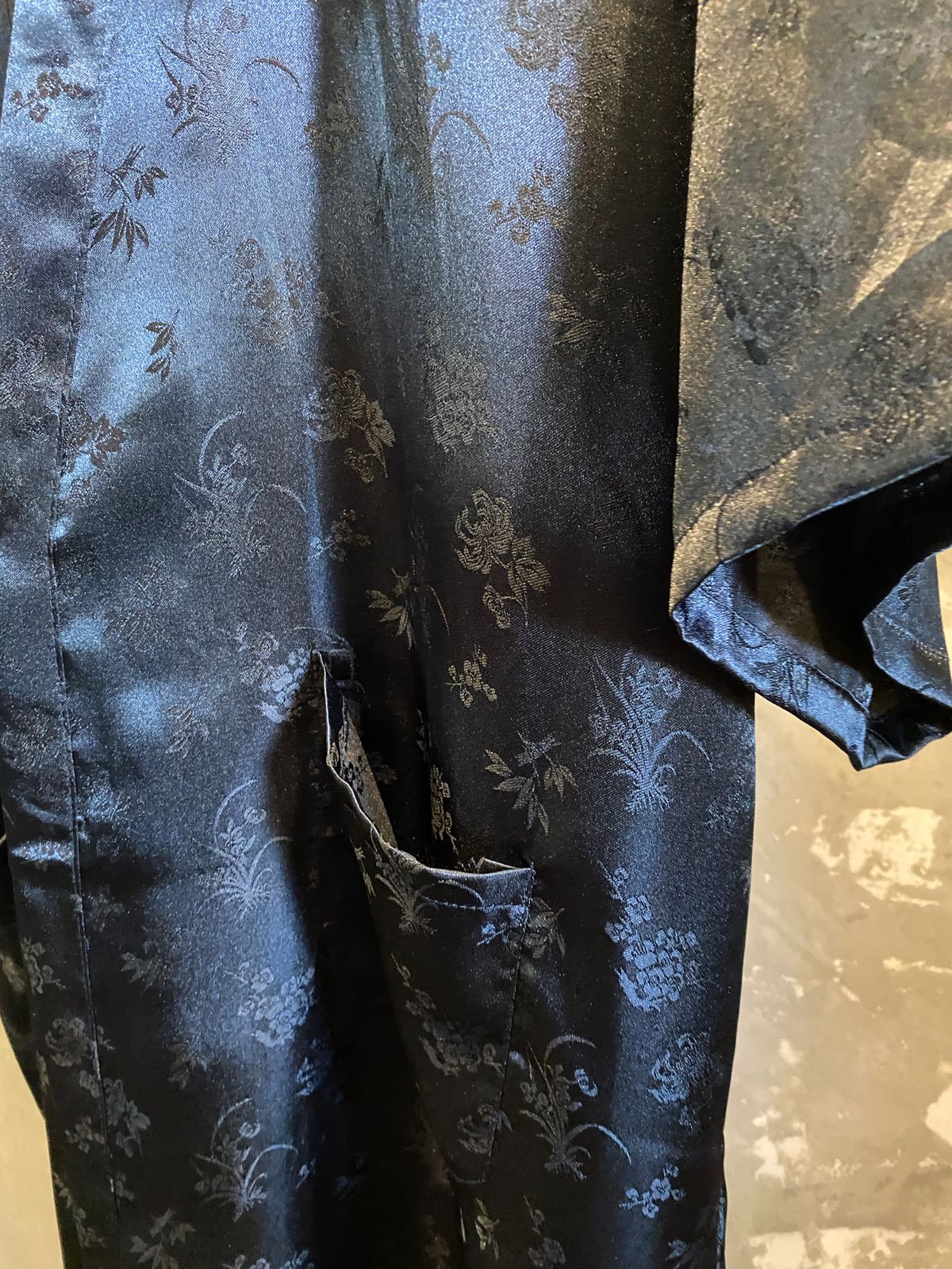 Kimono Black Silk