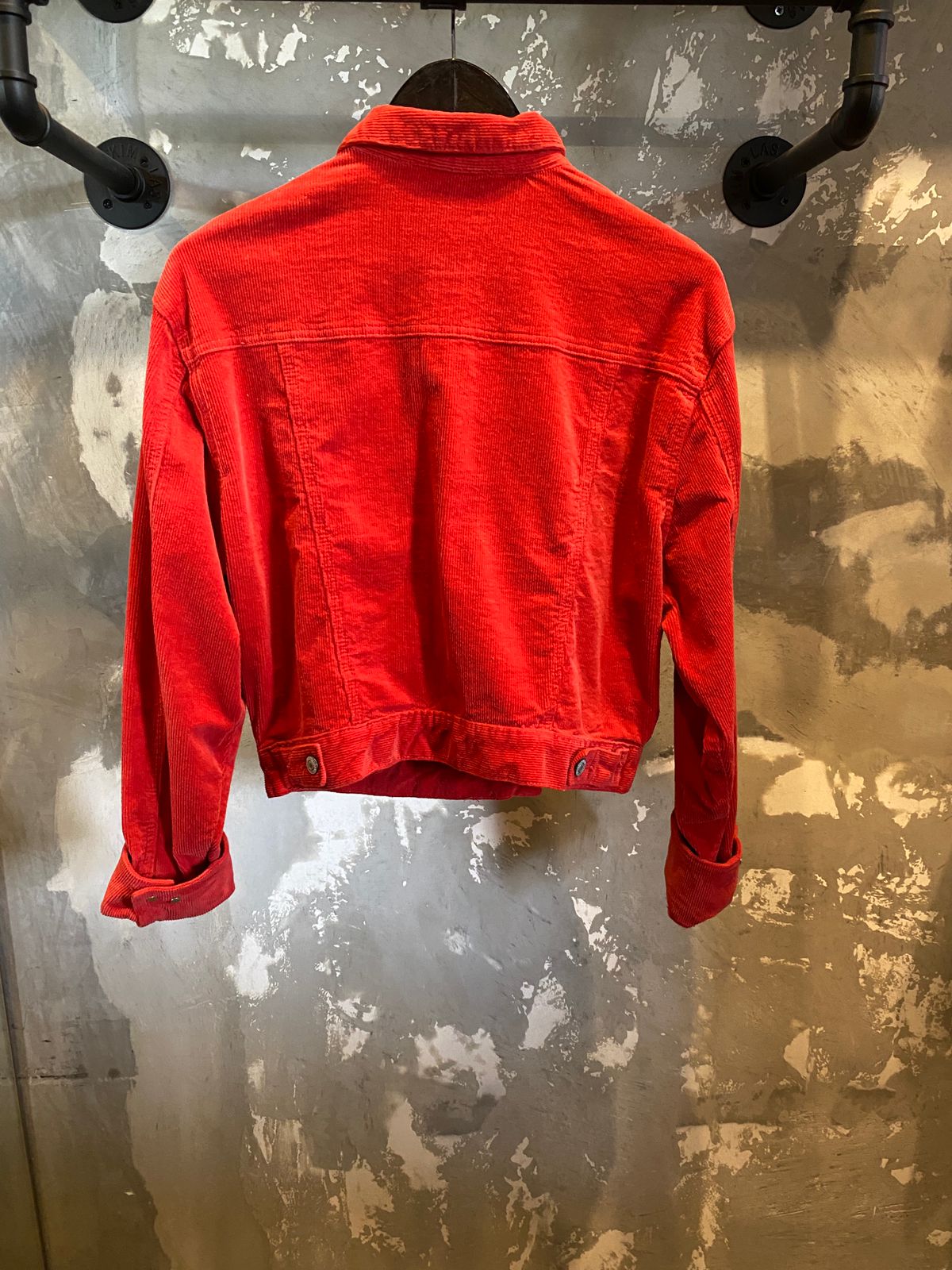 Corduroy Red Crop Light Jacket