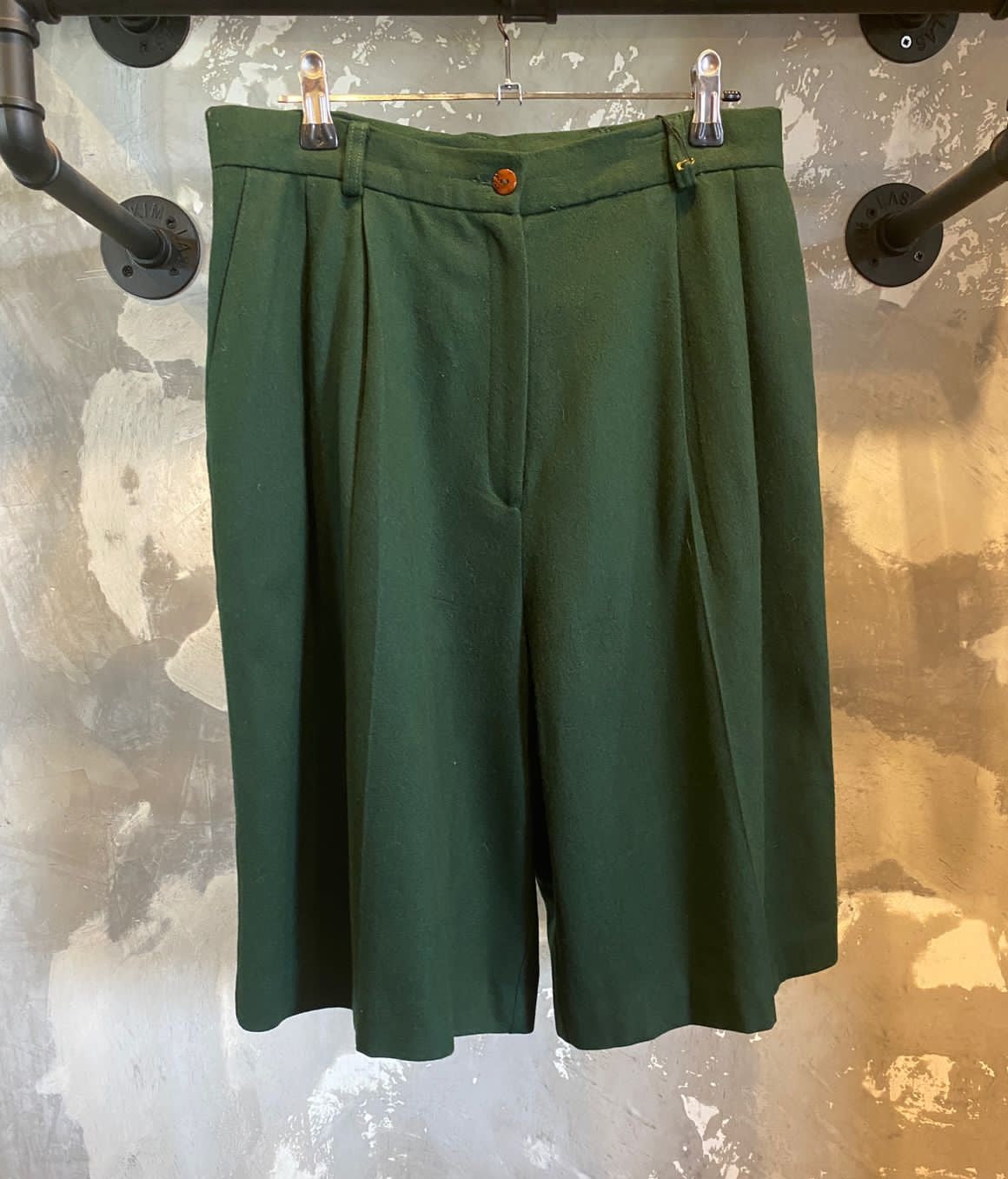 Wool Hight Waisted Shorts