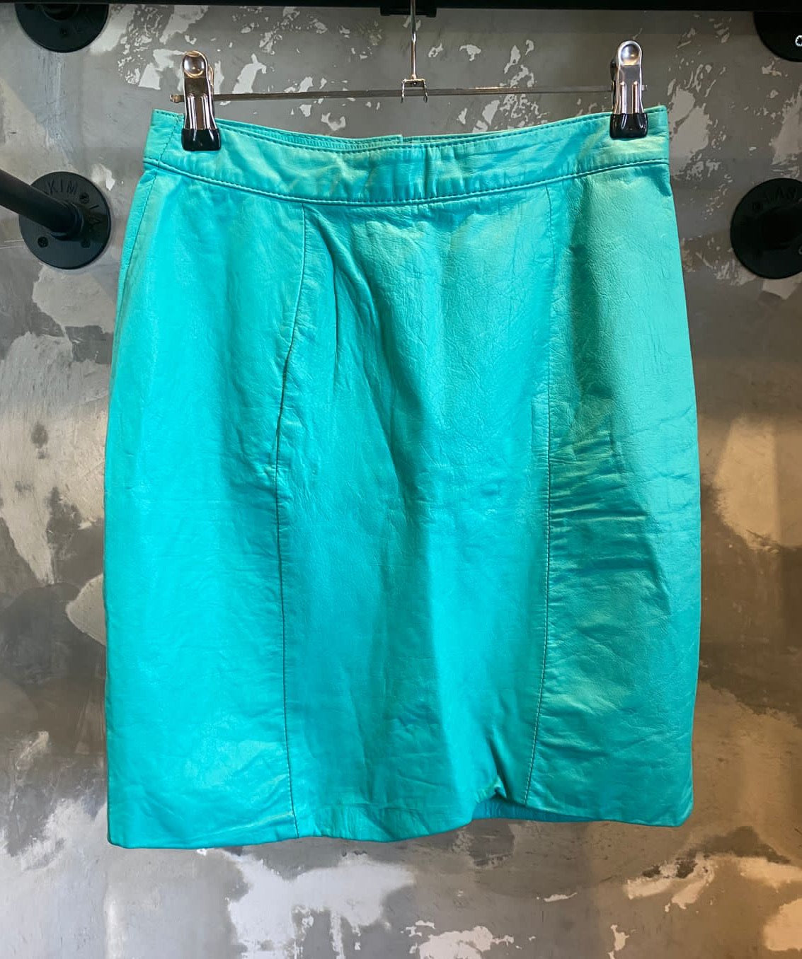 Hifght waited leather tube Skirt