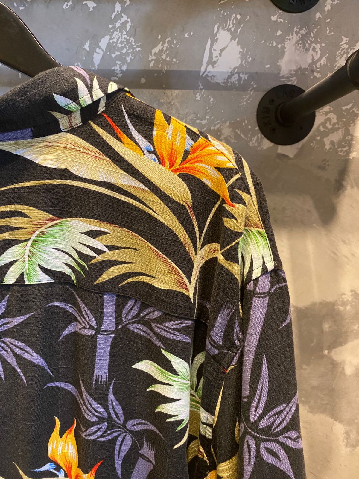 Hawaiian button up top BAMBOO FABRIC