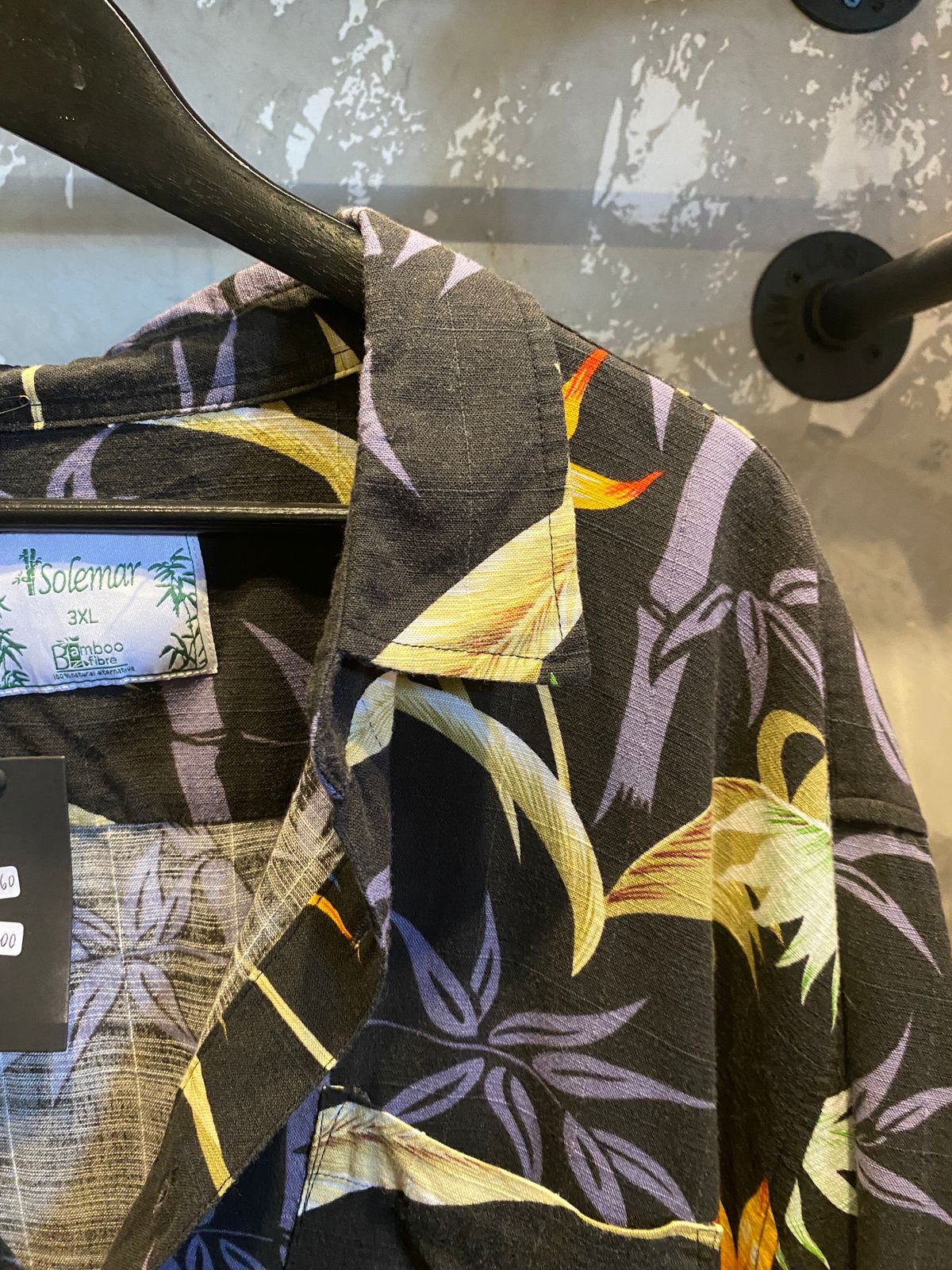 Hawaiian button up top BAMBOO FABRIC
