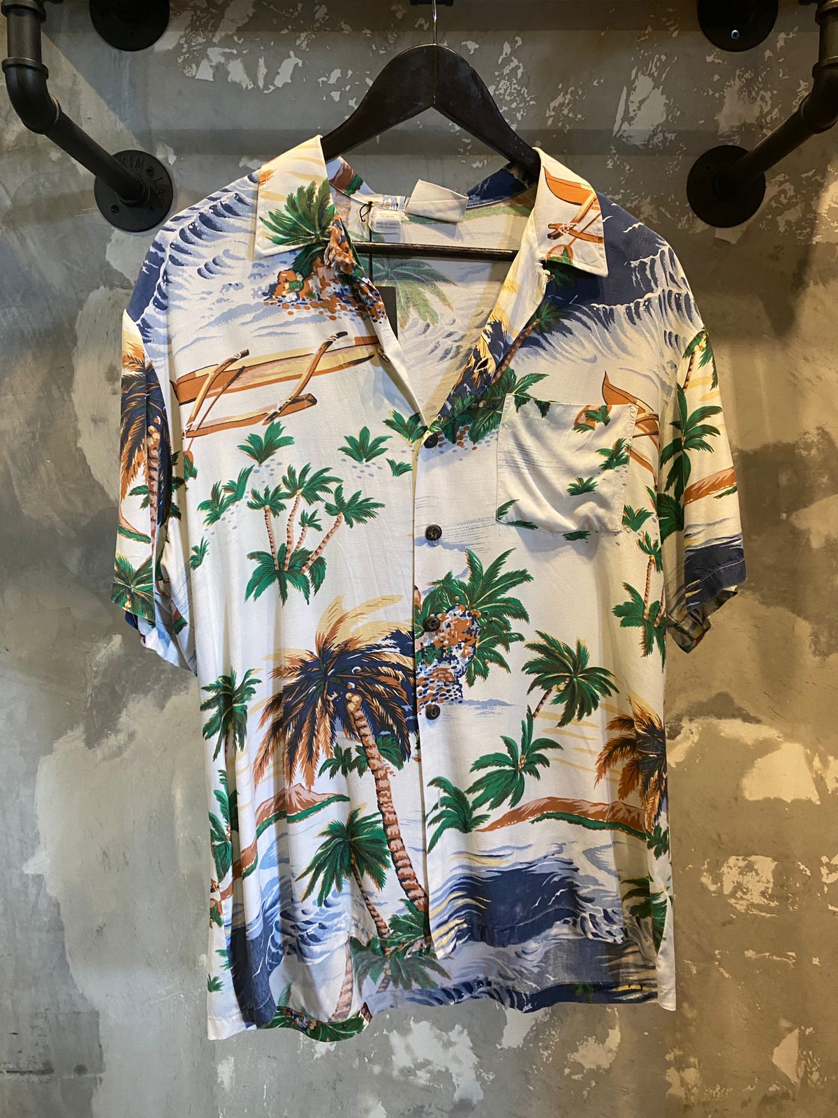 Hawaiian Button Up top