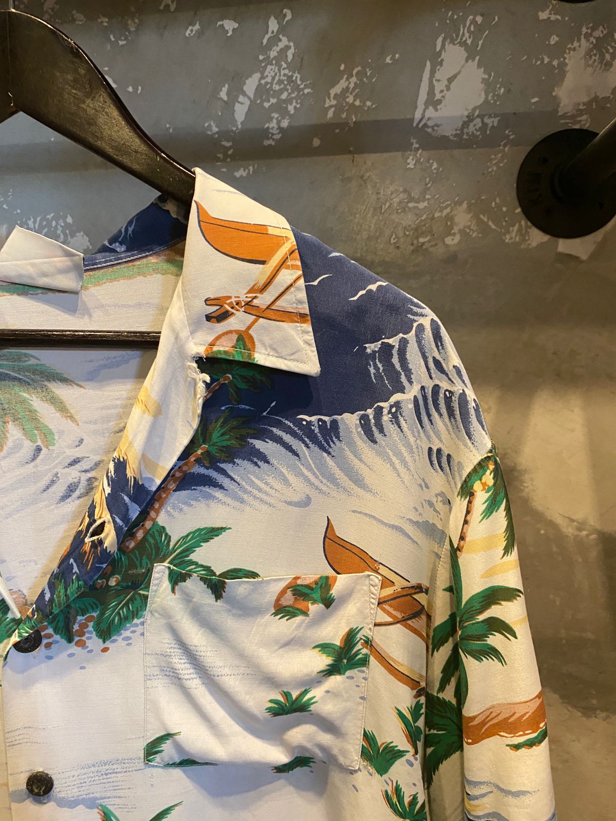 Hawaiian Button Up top