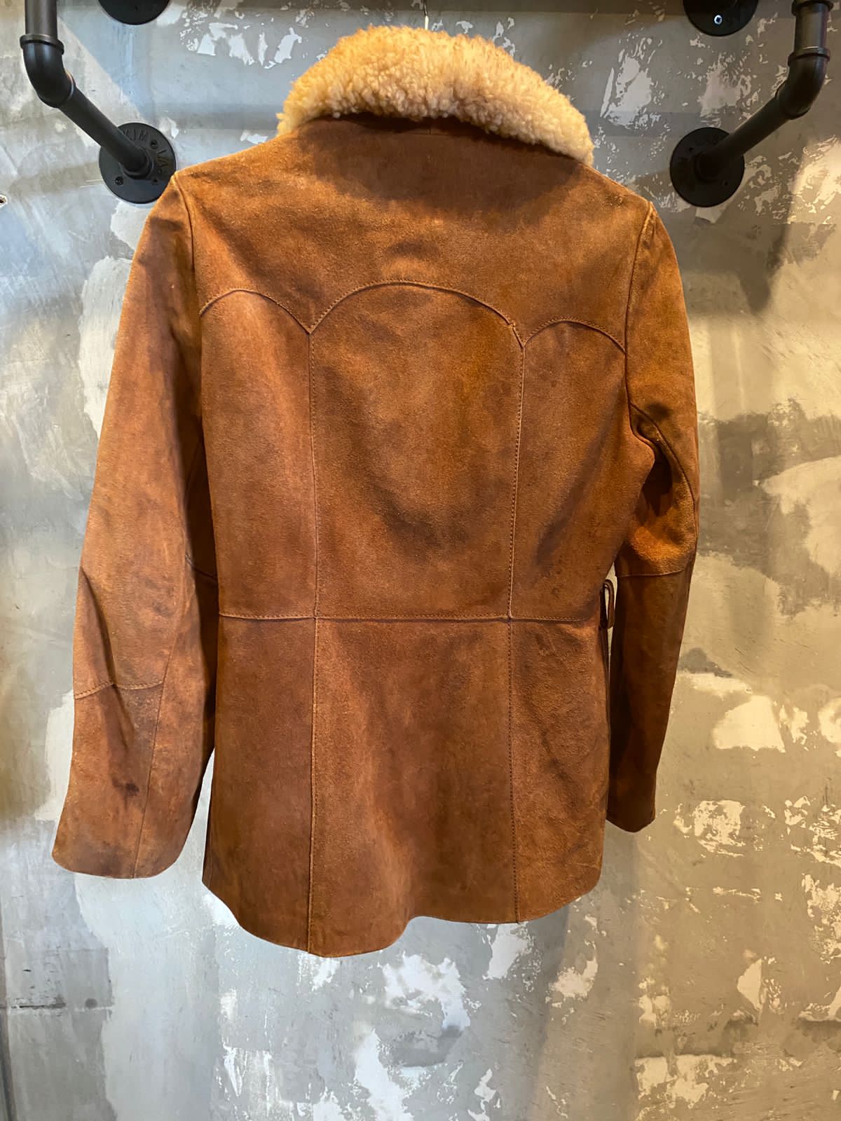 70s Suade Jacket with Sheep Fur