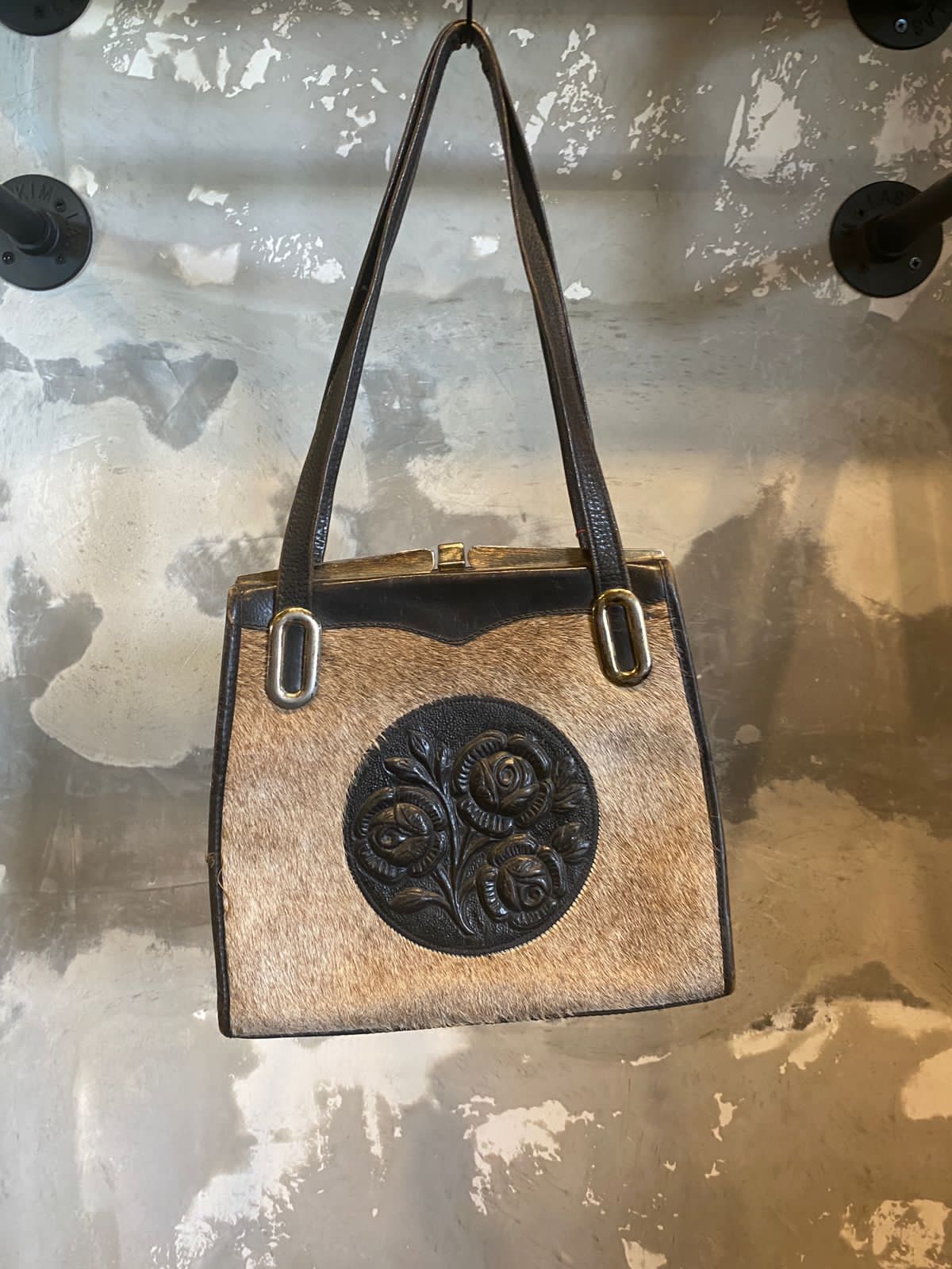 Leather Fur Pourse