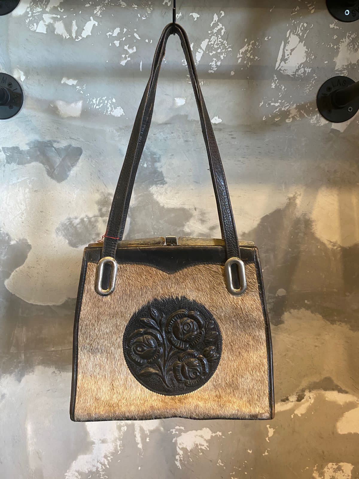 Leather Fur Pourse