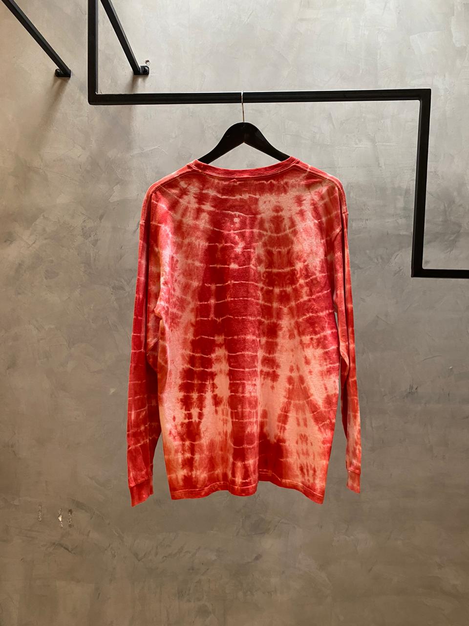 Tie dye Long sleeve Shirt with Reflective Logos