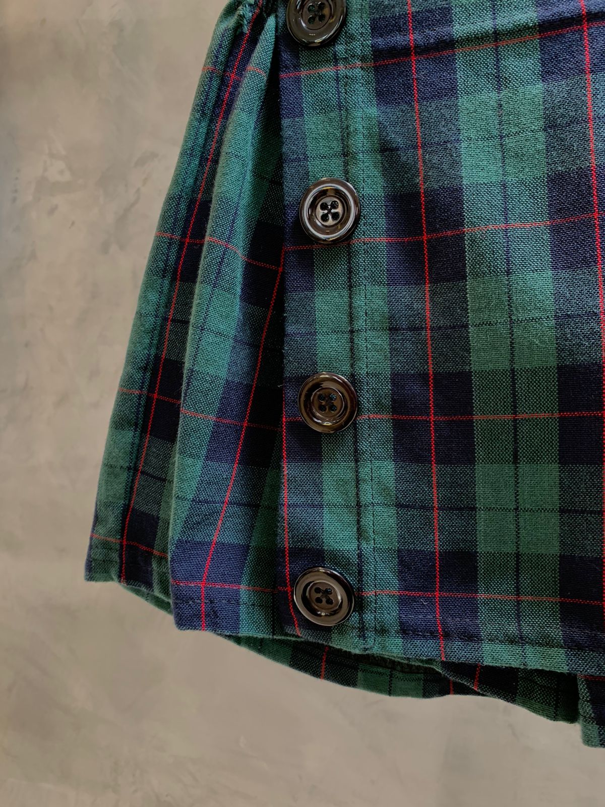Plaid Shorts Skirt.