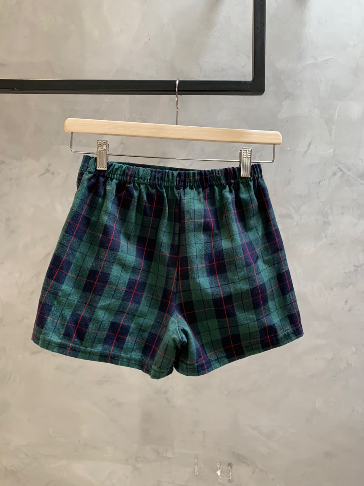 Plaid Shorts Skirt.