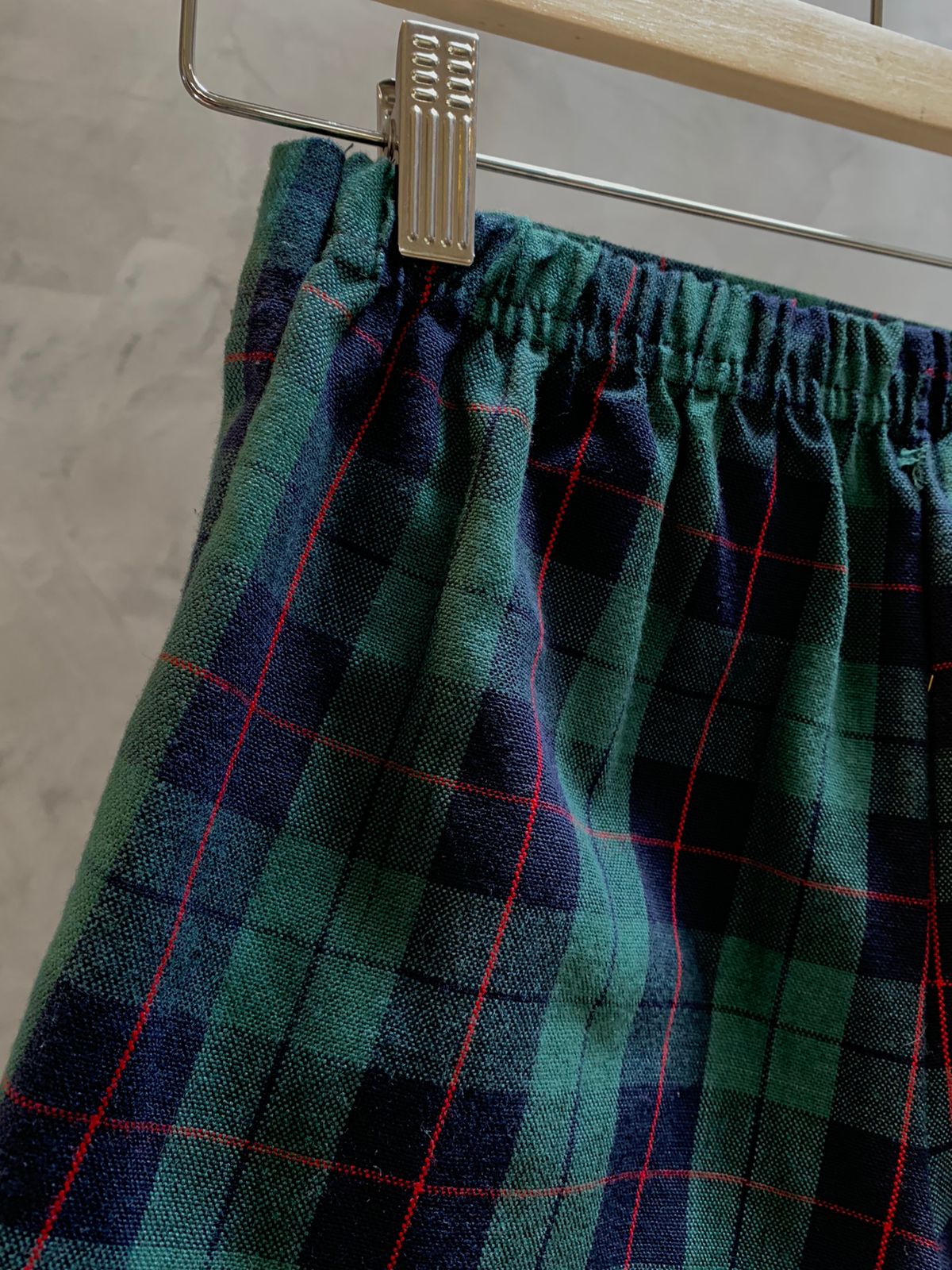 Plaid Shorts Skirt.