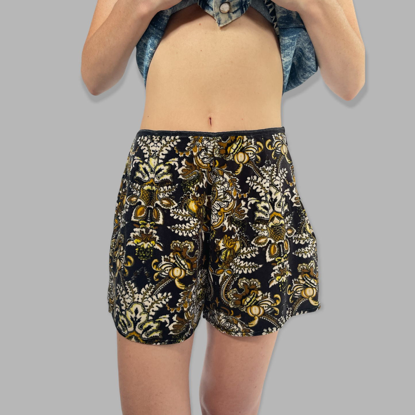 Velvet Stretchy Shorts - Vintage