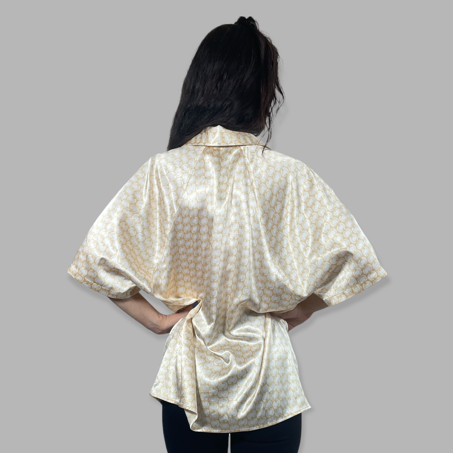 Silk button up Blouse - Vintage