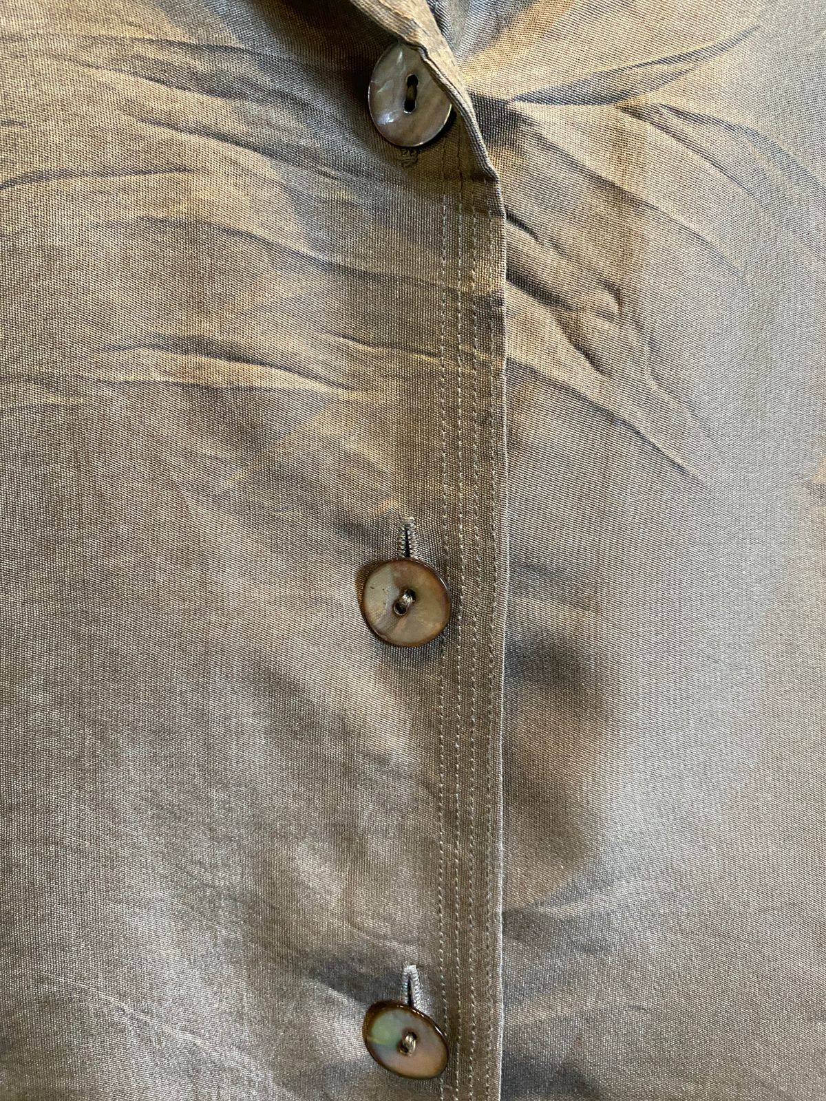 Silk button up blouse