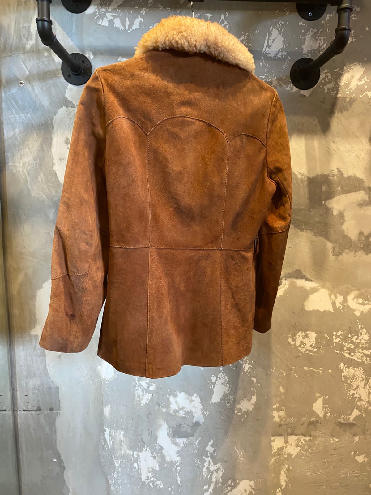 70s Suade Jacket with Sheep Fur