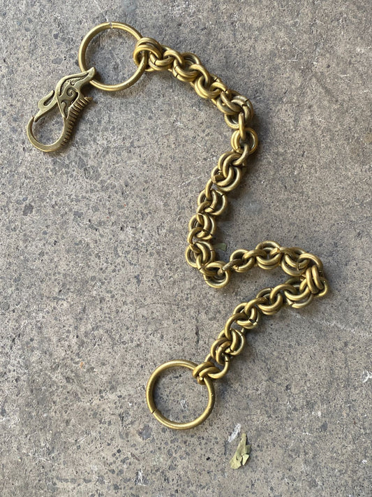 Mettal chain for keys