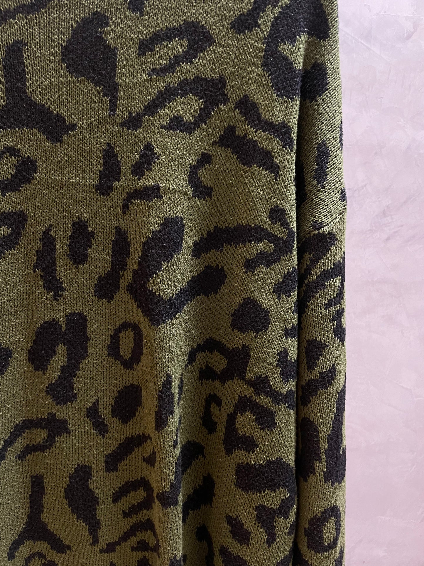 Leopard Sweater Over size